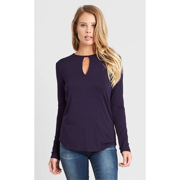 Laila Jayde Long Sleeve Keyhole Top Size XL $65 - Picture 2 of 3